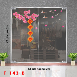 Decal dán tường Tết xuân -Tết 143 Decal dán tường Tết xuân -Tết 143