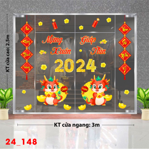 Decal dán tường Tết xuân -Tết 148 Decal dán tường Tết xuân -Tết 148