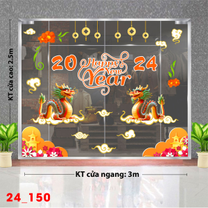 Decal dán tường Tết xuân -Tết 150 Decal dán tường Tết xuân -Tết 150