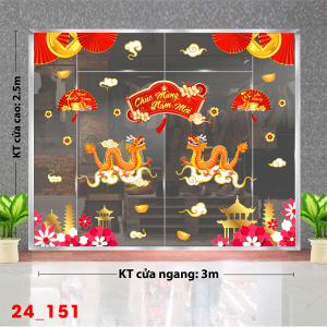 Decal dán tường Tết xuân -Tết 151 Decal dán tường Tết xuân -Tết 151