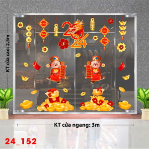 Decal dán tường Tết xuân -Tết 152 Decal dán tường Tết xuân -Tết 152