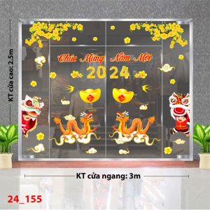 Decal dán tường Tết xuân -Tết 155 Decal dán tường Tết xuân -Tết 155