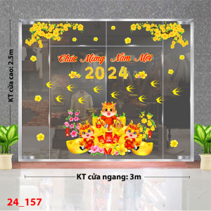 Decal dán tường Tết xuân -Tết 157 Decal dán tường Tết xuân -Tết 157