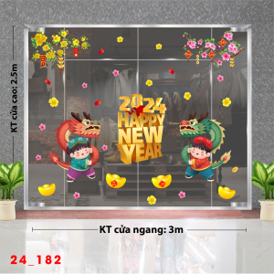 Decal dán tường Tết xuân -Tết 182 Decal dán tường Tết xuân -Tết 182