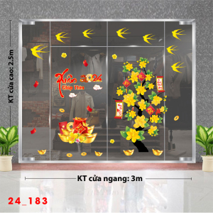 Decal dán tường Tết xuân -Tết 183 Decal dán tường Tết xuân -Tết 183