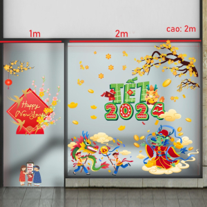 Decal dán tường Tết xuân- Tết 2024 sum hợp Decal dán tường Tết xuân- Tết 2024 sum hợp