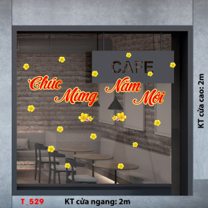 Decal dán tường Tết xuân- Tết 529 chúc mừng năm mới Decal dán tường Tết xuân- Tết 529 chúc mừng năm mới