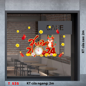 Decal dán tường Tết xuân -Tết 535 Decal dán tường Tết xuân -Tết 535
