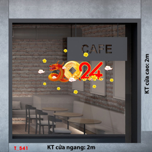 Decal dán tường Tết xuân -Tết 541 Decal dán tường Tết xuân -Tết 541