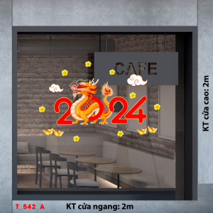 Decal dán tường Tết xuân -Tết 542A Decal dán tường Tết xuân -Tết 542A