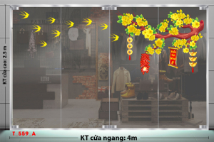 Decal dán tường Tết xuân -Tết 559A cành mai vàng Decal dán tường Tết xuân -Tết 559A cành mai vàng