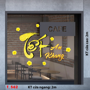 Decal dán tường Tết xuân -Tết 562 Decal dán tường Tết xuân -Tết 562