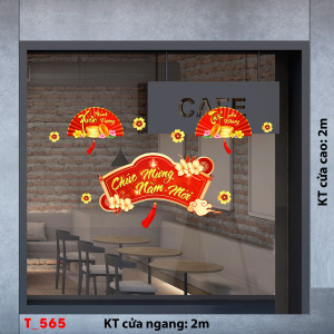 Decal dán tường Tết xuân -Tết 565 Decal dán tường Tết xuân -Tết 565