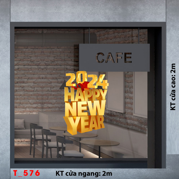 Decal dán tường Tết xuân -Tết 576 Decal dán tường Tết xuân -Tết 576