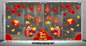 Decal dán tường Tết xuân- Tết 91 Decal dán tường Tết xuân- Tết 91