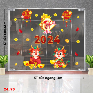 Decal dán tường Tết xuân -Tết 93 mùa xuân Decal dán tường Tết xuân -Tết 93 mùa xuân