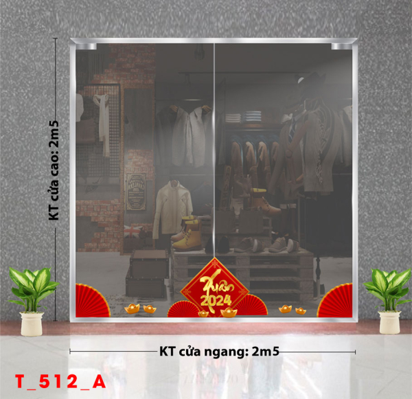 Decal dán tường Tết xuân -Tết xuân 512A Decal dán tường Tết xuân -Tết xuân 512A