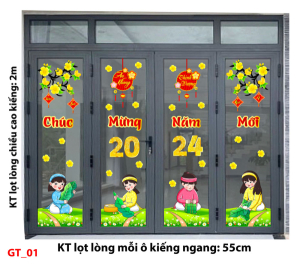Decal dán tường Tết xuân- Tết yêu thương Decal dán tường Tết xuân- Tết yêu thương