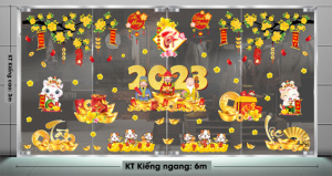 Decal dán tường Tết xuân- Túi vàng tài lộc 2 Decal dán tường Tết xuân- Túi vàng tài lộc 2