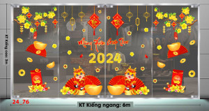 Decal dán tường Tết xuân -Mùa xuân đỏ thắm Decal dán tường Tết xuân -Mùa xuân đỏ thắm
