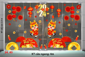 Decal dán tường Tết xuân- Xuân may mắn Decal dán tường Tết xuân- Xuân may mắn