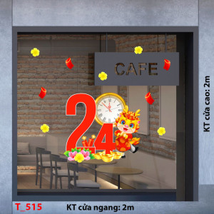 Decal dán tường Tết xuân- Tết năm 2024 Decal dán tường Tết xuân- Tết năm 2024