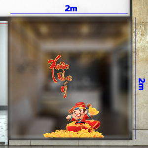 Decal dán tường Tết xuân- xuân như ý Decal dán tường Tết xuân- xuân như ý