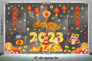 Decal dán tường Tết xuân- Xuân thịnh vượng 2 Decal dán tường Tết xuân- Xuân thịnh vượng 2