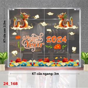 Decal dán tường Tết xuân 168 Decal dán tường Tết xuân 168