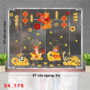 Decal dán tường Tết xuân 175 Decal dán tường Tết xuân 175
