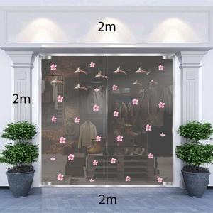Decal dán tường Tết xuân-Những cánh hoa đào 1 Decal dán tường Tết xuân-Những cánh hoa đào 1