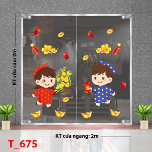 Decal dán tường Decal Tết xuân 2025 -Tết Decal dán tường Decal Tết xuân 2025 -Tết