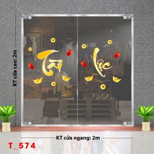 Decal dán tường Decal Tết -Tết xuân 574 Decal dán tường Decal Tết -Tết xuân 574