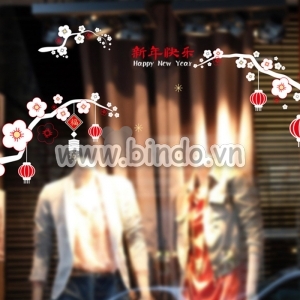 Decal dán tường Tết xuân 8