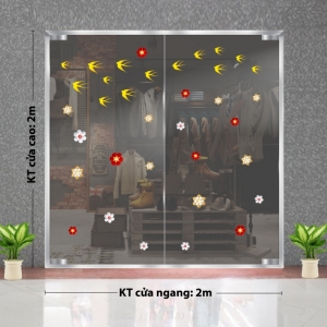 Decal dán tường Tết xuân-Chim én và hoa mai 3 Decal dán tường Tết xuân-Chim én và hoa mai 3
