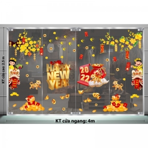 Decal dán tường Tết xuân-Cỡi lân rồng đón xuân cùng mai vàng Decal dán tường Tết xuân-Cỡi lân rồng đón xuân cùng mai vàng
