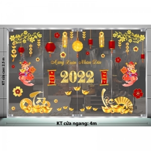 Decal dán tường Tết xuân-Cọp cỡi cá chép đón xuân Decal dán tường Tết xuân-Cọp cỡi cá chép đón xuân