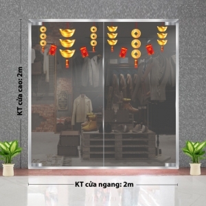 Decal dán tường Tết xuân-Dây treo vàng xuân Decal dán tường Tết xuân-Dây treo vàng xuân