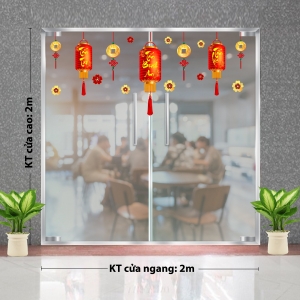 Decal dán tường Tết xuân-Đèn lồng ngày xuân Decal dán tường Tết xuân-Đèn lồng ngày xuân