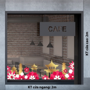 Decal dán tường Tết xuân-Hoa xuân Decal dán tường Tết xuân-Hoa xuân