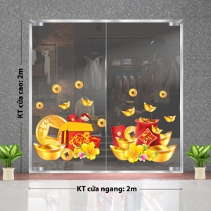 Decal dán tường Tết xuân-Quà tết xuân Decal dán tường Tết xuân-Quà tết xuân
