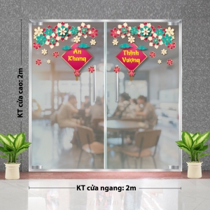 Decal dán tường Tết xuân-Sắc hoa, An Khang Thịnh Vượng Decal dán tường Tết xuân-Sắc hoa, An Khang Thịnh Vượng