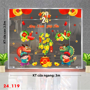 Decal dán tường Tết xuân-Tết 119 Decal dán tường Tết xuân-Tết 119