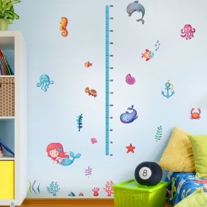 Decal dán tường Thước đo cá đại dương