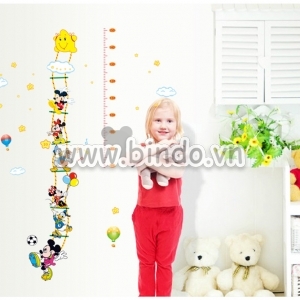Decal dán tường Thước đo chuột Mickey
