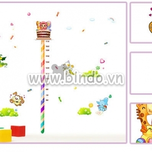 Decal dán tường Decal dán thước đo chiều cao thú đáng yêu, dán 2 mặt có sẵn keo, dán tường phòng bé, TPHCM 2,7 x 2,3 (m) (dài x rộng) Decal dán tường Decal dán thước đo chiều cao thú đáng yêu, dán 2 mặt có sẵn keo, dán tường phòng bé, TPHCM 2,7 x 2,3 (m) (dài x rộng)
