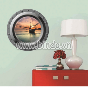 Decal dán tường Thuyền đánh cá Decal dán tường Thuyền đánh cá