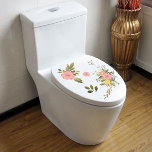 Decal dán tường Trang trí bồn cầu 15