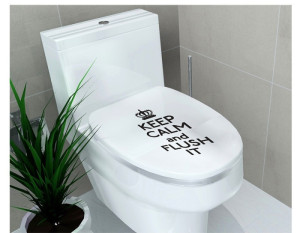 Decal dán tường Decal dán trang trí bồn cầu 6, chi tiết rời, dán toilet, size 0,32 X 0,39 (m) (dài x rộng) TPHCM