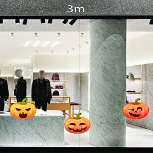 Decal dán tường Trang trí Halloween bí ngô số 2 Decal dán tường Trang trí Halloween bí ngô số 2